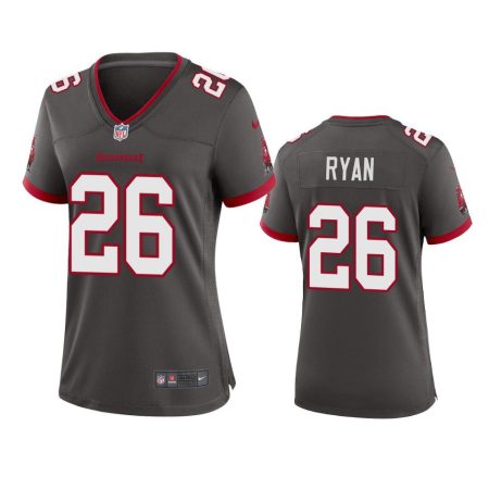 Women's Tampa Bay Buccaneers Logan Ryan Pewter Alternate Game Jersey