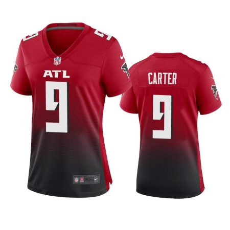Women's Atlanta Falcons Lorenzo Carter Red Alternate Game Jersey