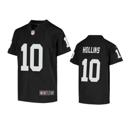 Youth Las Vegas Raiders Mack Hollins Black Game Jersey
