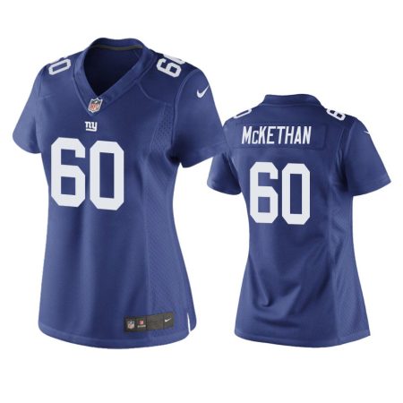 Women's New York Giants Marcus McKethan Royal Game Jersey
