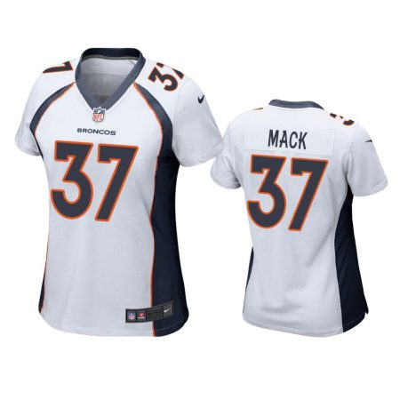 Women's Denver Broncos Marlon Mack White Game Jersey