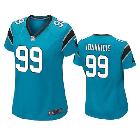 Women's Carolina Panthers Matt Ioannidis Blue Game Jersey