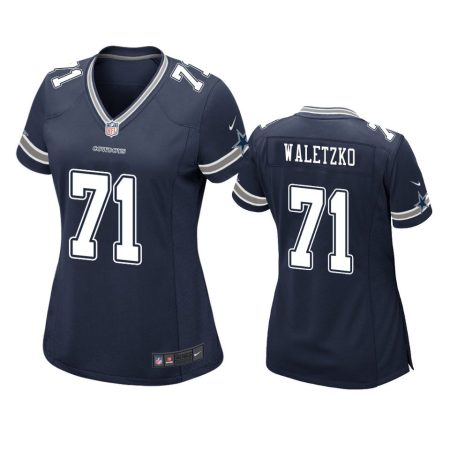 Women's Dallas Cowboys Matt Waletzko Navy Game Jersey