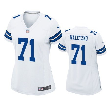 Women's Dallas Cowboys Matt Waletzko White Game Jersey