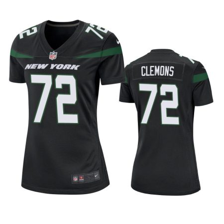 Women's New York Jets Micheal Clemons Black Game Jersey