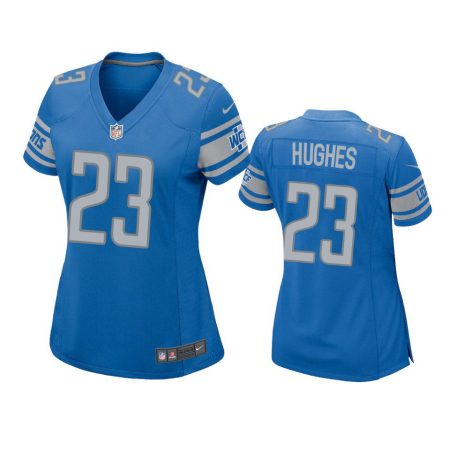 Women's Detroit Lions Mike Hughes Blue Game Jersey