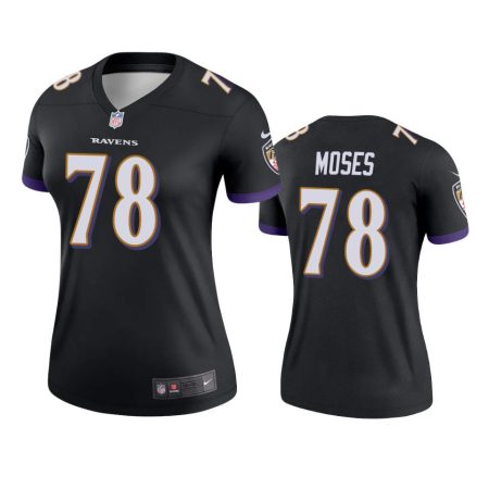 Baltimore Ravens Morgan Moses Black Legend Jersey - Women's