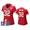 Super Bowl LVIII Kansas City Chiefs Nick Bolton Red Game Jersey Women 3 women nick bolton red super bowl lviii game jersey