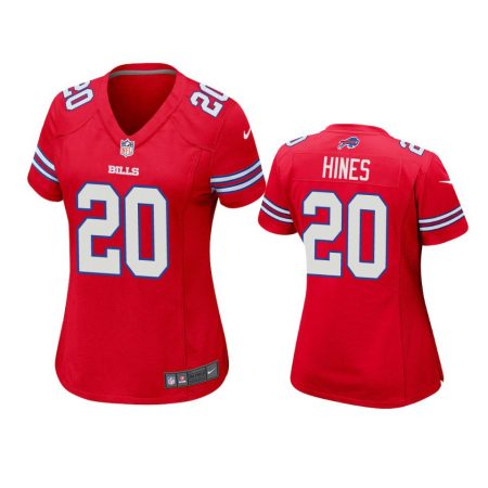 Women's Buffalo Bills Nyheim Hines Red Game Jersey