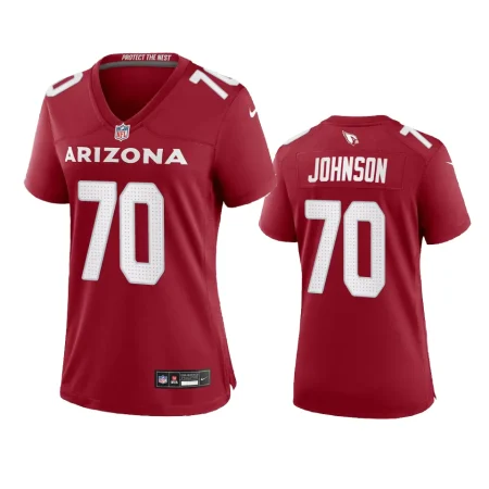 Women's Arizona Cardinals Paris Johnson Cardinal Game Jersey
