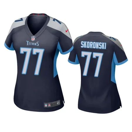 Women's Tennessee Titans Peter Skoronski Navy Game Jersey