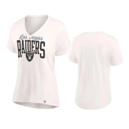 Women's Las Vegas Raiders Oatmeal Motivating Force T-Shirt