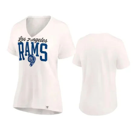 Women's Los Angeles Rams Oatmeal Motivating Force T-Shirt