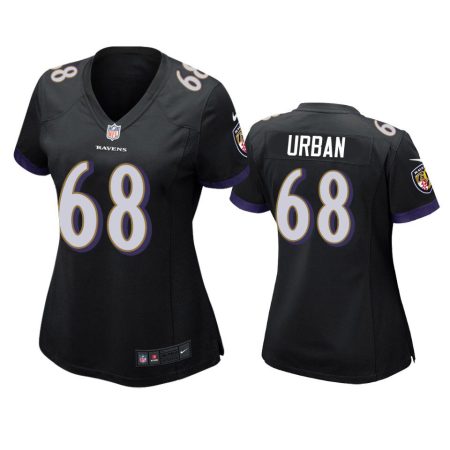 Women's Baltimore Ravens Brent Urban Black Game Jersey