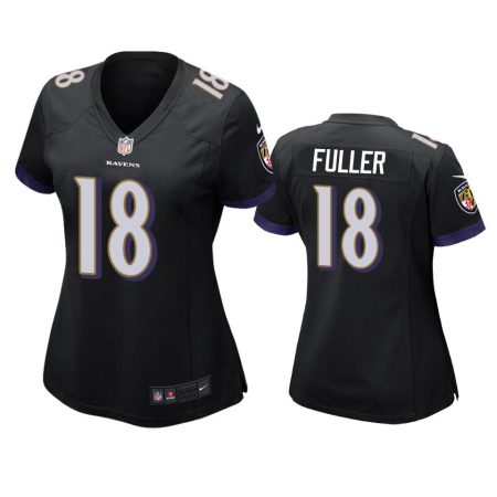 Women's Baltimore Ravens Kyle Fuller Black Game Jersey