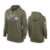 Women's Baltimore Ravens Olive 2022 Salute to Service Performance Hoodie 3 women ravens olive 2022 salute to service hoodie