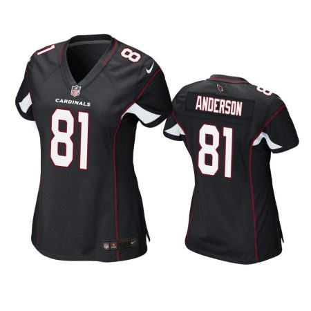 Women's Arizona Cardinals Robby Anderson Black Game Jersey