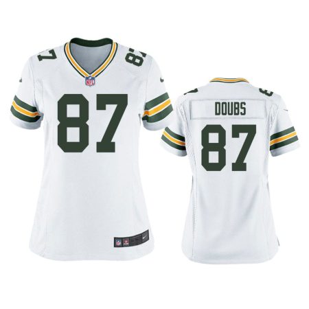 Women's Green Bay Packers Romeo Doubs White Game Jersey