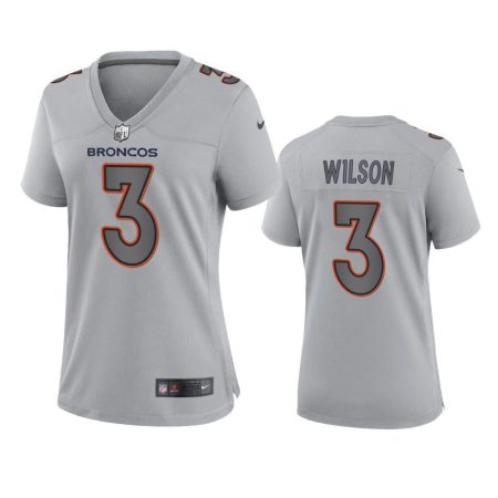Women's Denver Broncos Russell Wilson Gray Atmosphere Fashion Game Jersey