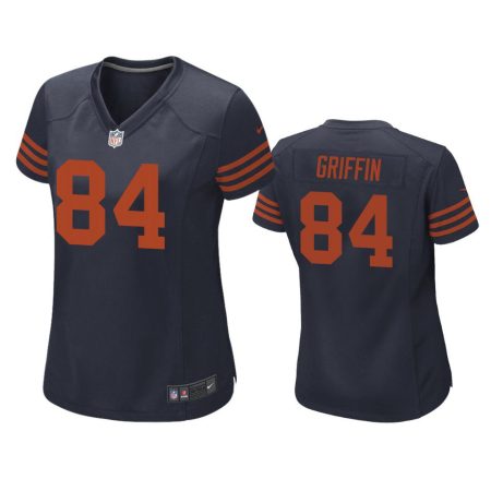 Women's Chicago Bears Ryan Griffin Navy Throwback Game Jersey
