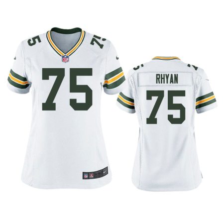 Women's Green Bay Packers Sean Rhyan White Game Jersey