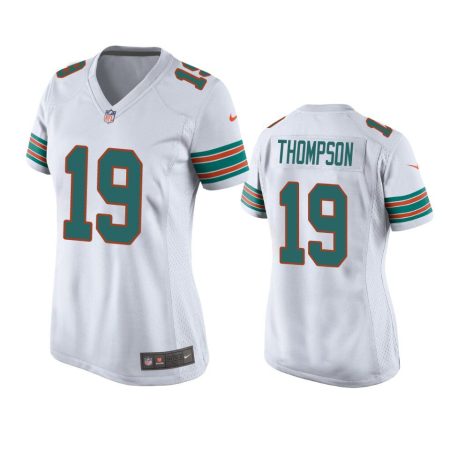 Women's Miami Dolphins Skylar Thompson White Throwback Game Jersey