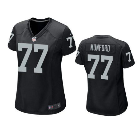 Women's Las Vegas Raiders Thayer Munford Black Game Jersey