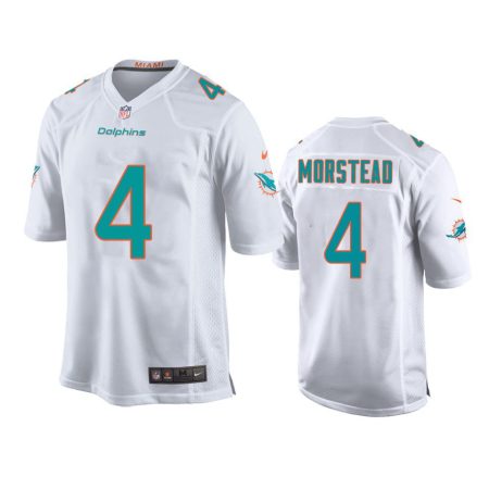 Youth Miami Dolphins Thomas Morstead White Game Jersey