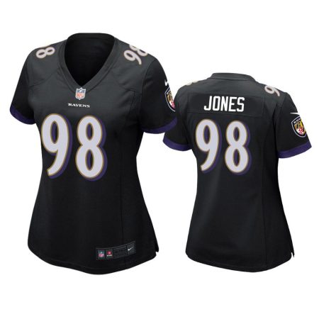 Women's Baltimore Ravens Travis Jones Black Game Jersey