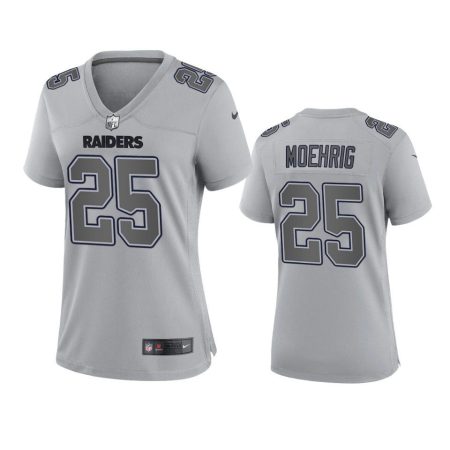 Women's Las Vegas Raiders Trevon Moehrig Gray Atmosphere Fashion Game Jersey