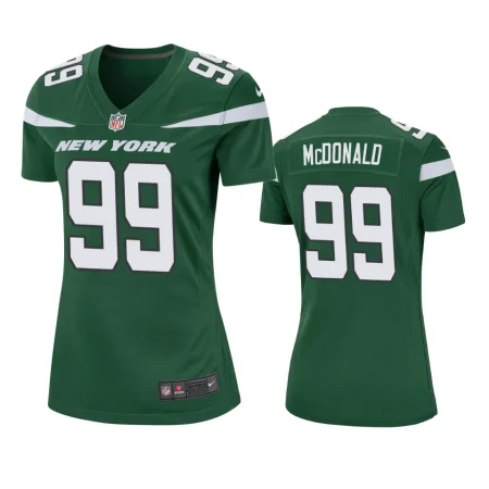 Women's New York Jets Will McDonald Green Game Jersey