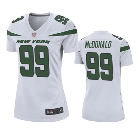 Women's New York Jets Will McDonald White Game Jersey