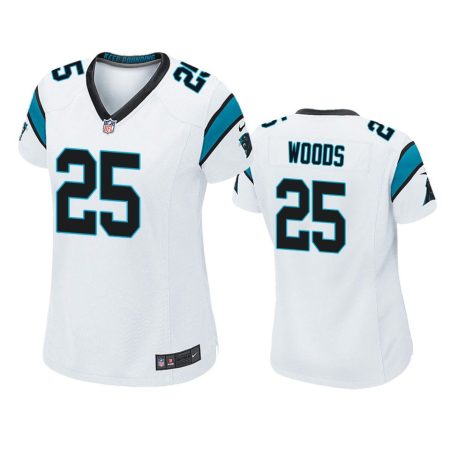 Women's Carolina Panthers Xavier Woods White Game Jersey