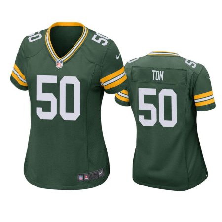 Women's Green Bay Packers Zach Tom Green Game Jersey