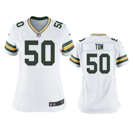 Women's Green Bay Packers Zach Tom White Game Jersey
