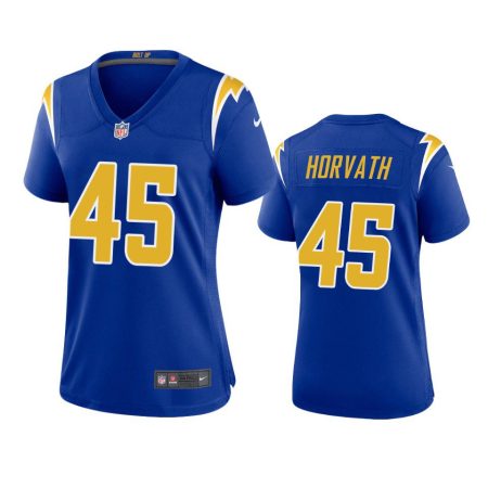 Women's Los Angeles Chargers Zander Horvath Royal Alternate Game Jersey