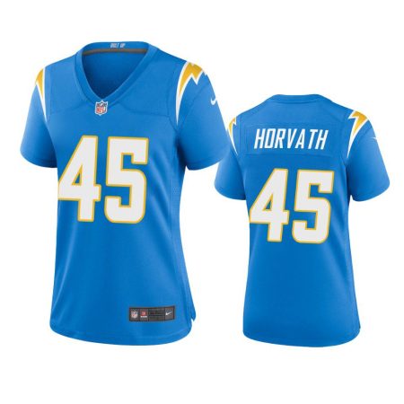 Women's Los Angeles Chargers Zander Horvath Powder Blue Game Jersey