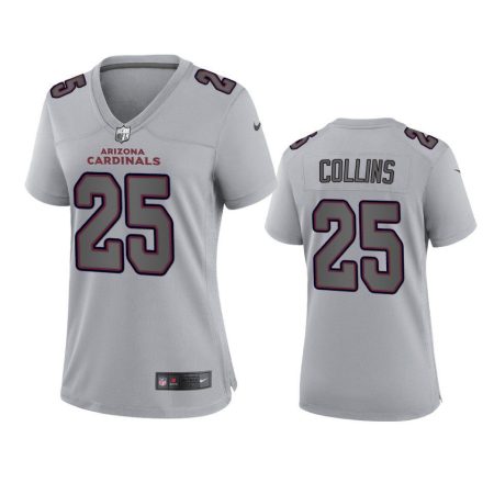 Women's Arizona Cardinals Zaven Collins Gray Atmosphere Fashion Game Jersey
