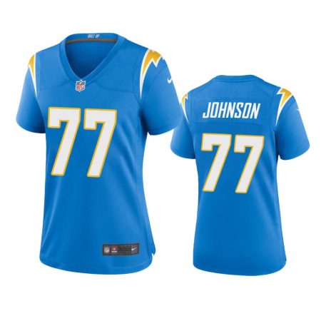 Women's Los Angeles Chargers Zion Johnson Powder Blue Game Jersey