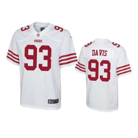 Youth 49ers Kalia Davis White Game Jersey
