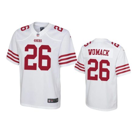Youth 49ers Samuel Womack White Game Jersey