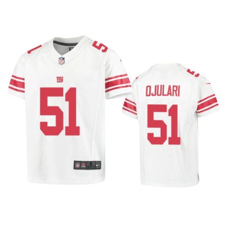 Youth New York Giants Azeez Ojulari White Game Jersey