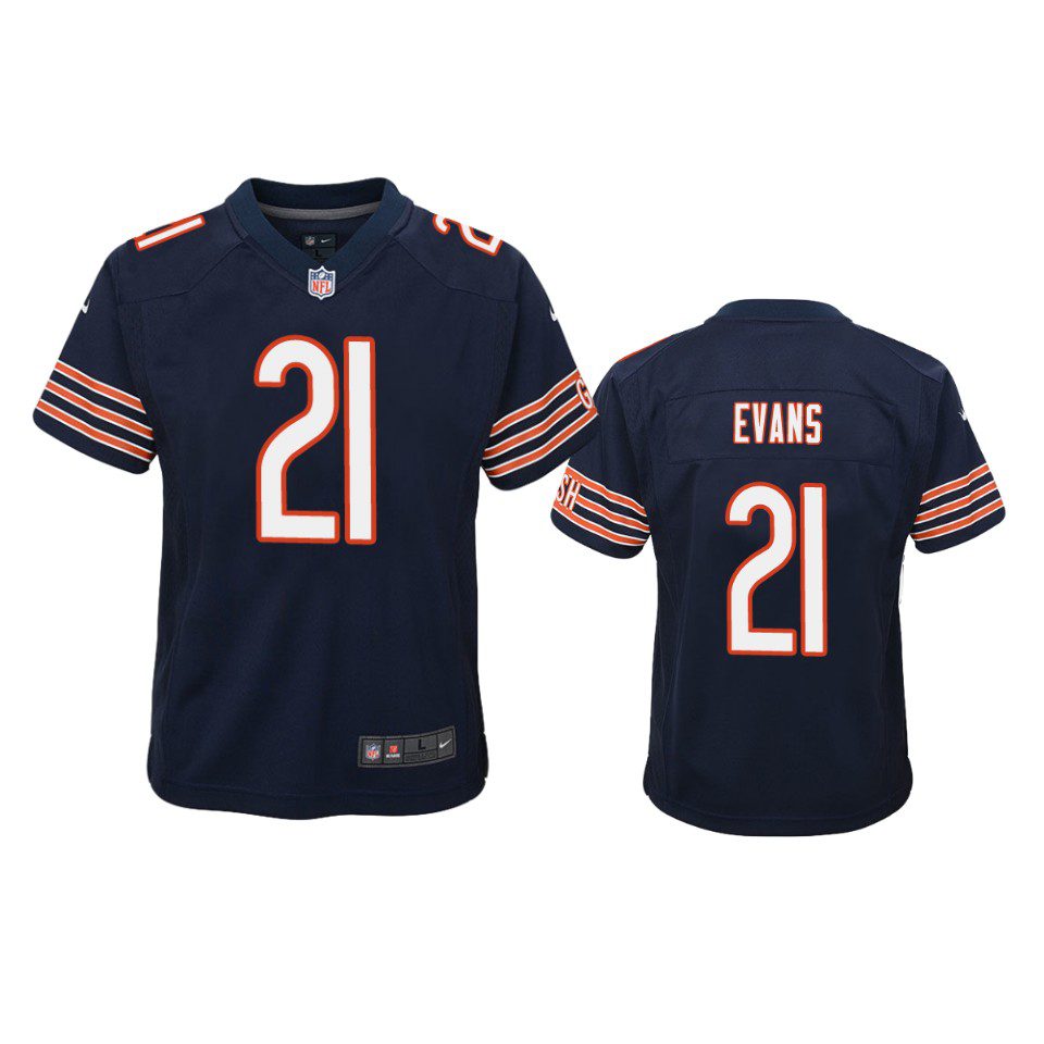Youth Bears Darrynton Evans Navy Game Jersey 1 youth bears darrynton evans game navy jersey