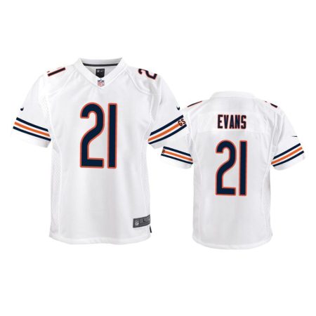 Youth Bears Darrynton Evans White Game Jersey