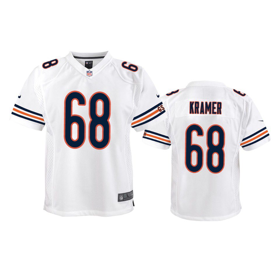 Youth Bears Doug Kramer White Game Jersey 1 youth bears doug kramer game white jersey
