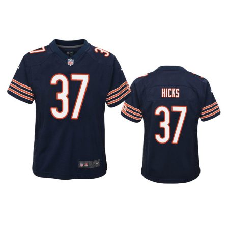Youth Bears Elijah Hicks Navy Game Jersey