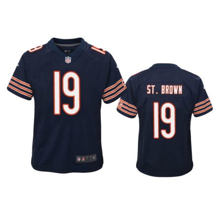 Youth Bears Equanimeous St. Brown Navy Game Jersey