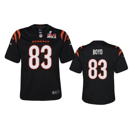Youth Bengals Tyler Boyd Black Super Bowl LVI Game Jersey