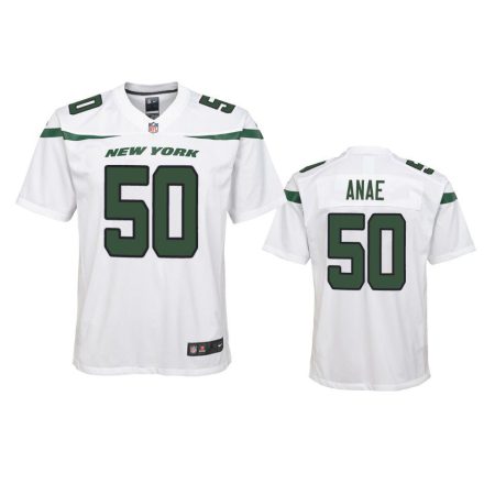 Youth New York Jets Bradlee Anae White Game Jersey