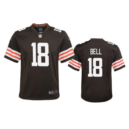 Youth Browns David Bell Brown Game Jersey